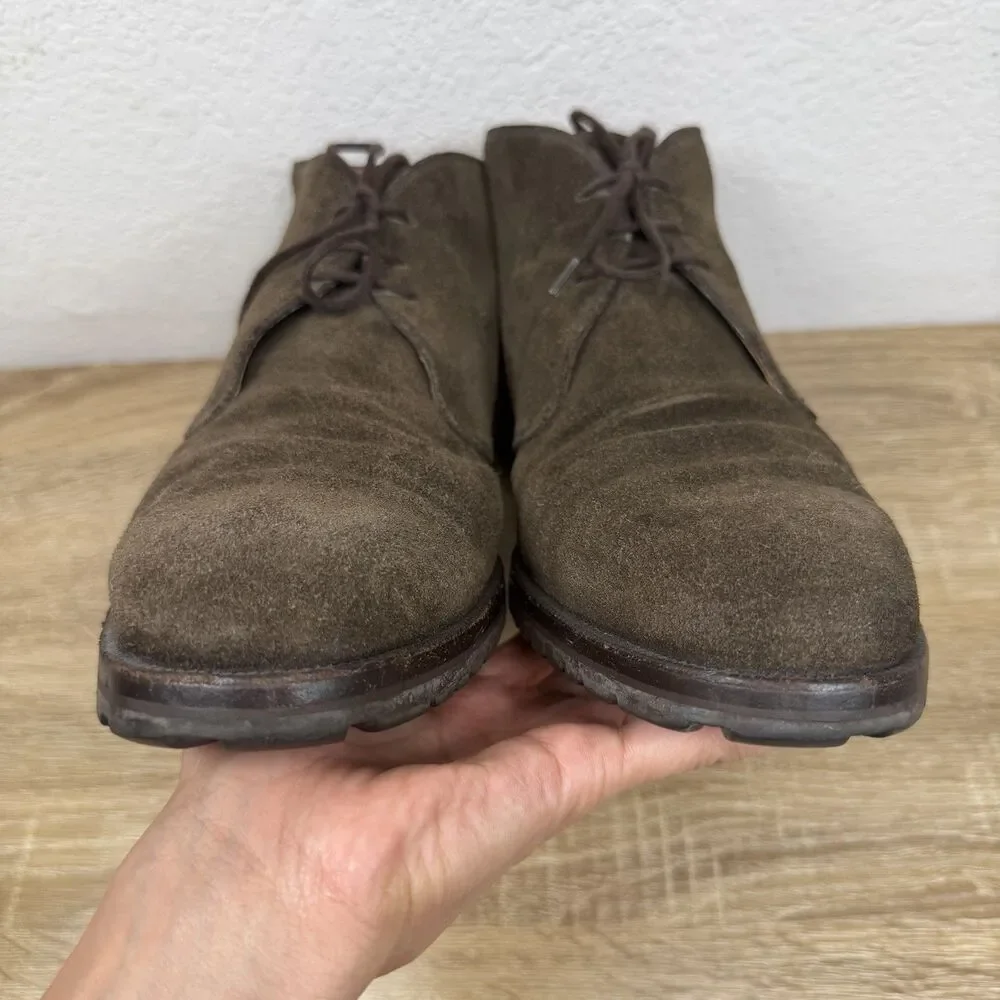 Gravati Wilkes Bashford Suede Chukka Boots Brown Men's 10.5 M Lace Up Italy Made